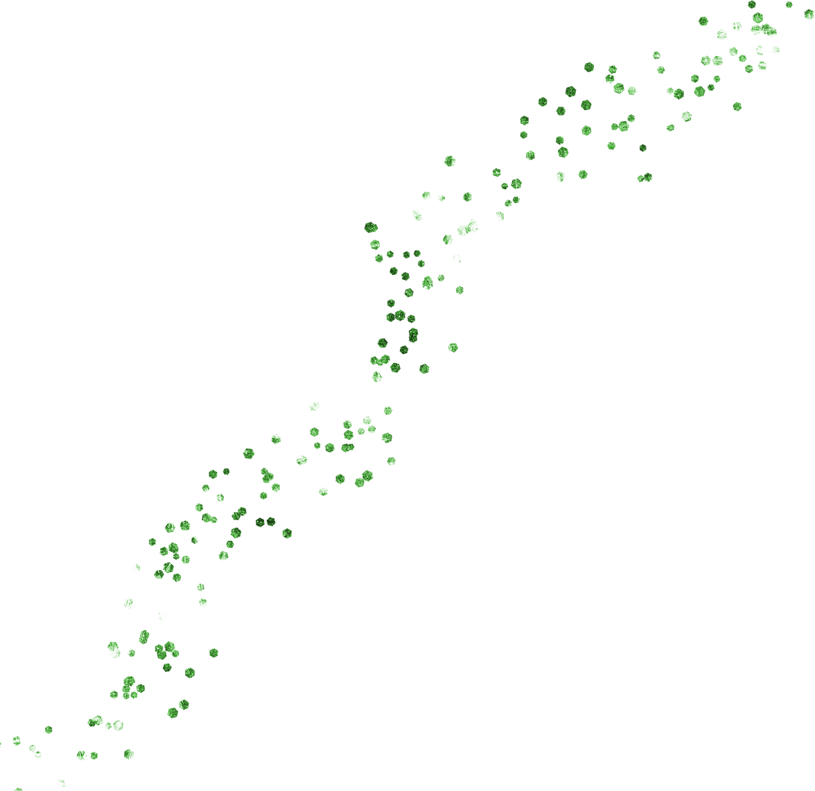 Green Glitter Confetti Dot